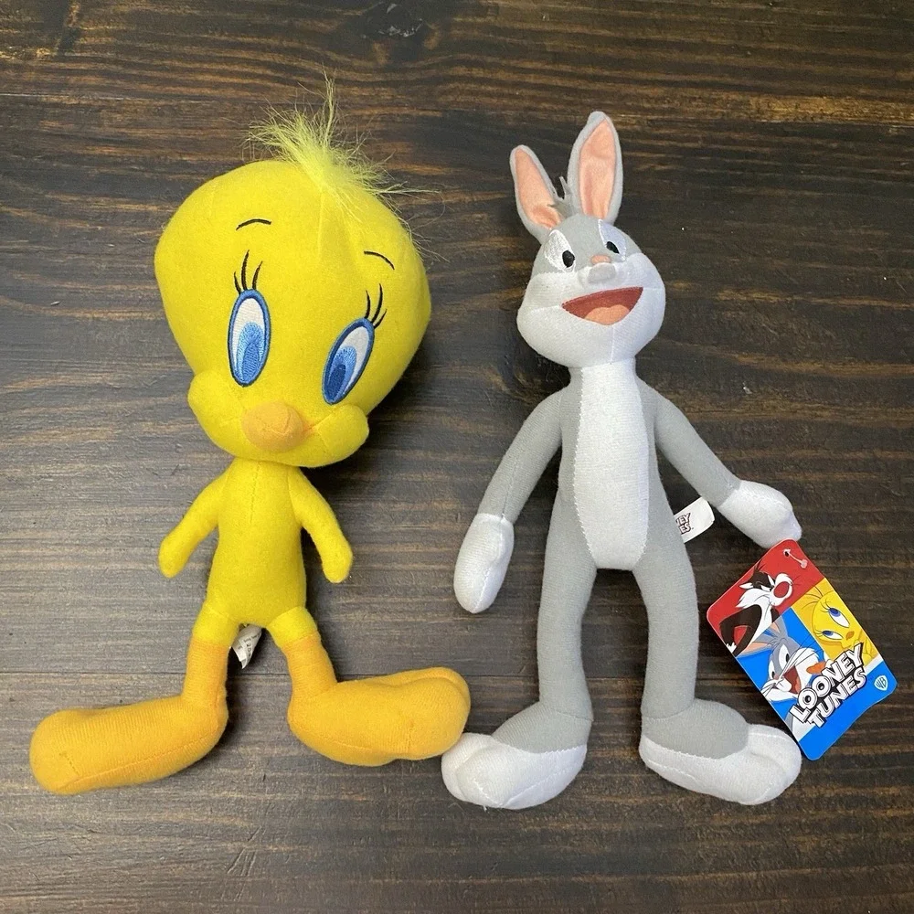 Looney Tunes Bugs Bunny Tweety Bird Plush Stuffed Animal Toy With Tags